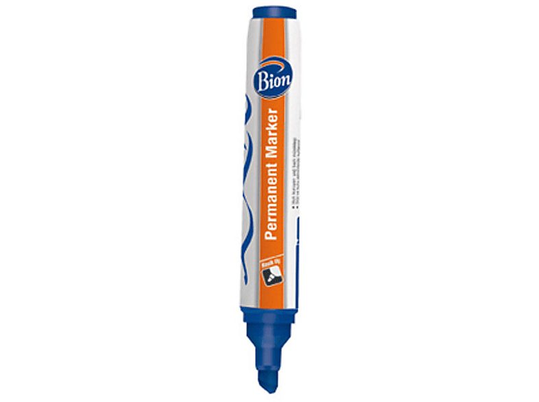 BİON PERMANENT MARKER KESİK UÇ MAVİ 12'Lİ